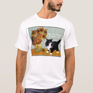 Naughty Van Gogh Cat T-shirt
