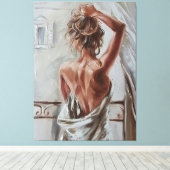 Naughty Wake Up Canvas Afdruk (Insitu (Houten vloer))