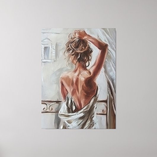 Naughty Wake Up Canvas Afdruk (Voorkant)