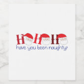 Naughty Wijn Etiket (Enkel label)