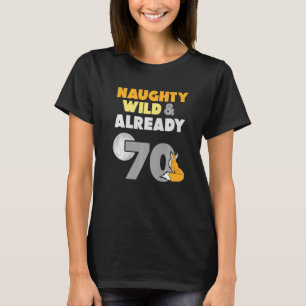 Naughty Wild & reeds 70 geboorte Fox Premium T-shirt
