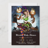 Naughty Witch Baby shower Invitation du parti Hall (Devant)