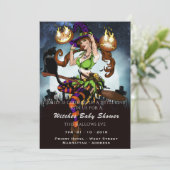 Naughty Witch Baby shower Invitation du parti Hall (Debout devant)