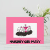 Naughy Girl Party Kaart (Staand voorkant)