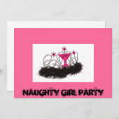 Naughy Girl Party Kaart (Voorkant / Achterkant)