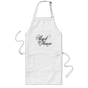 Naughy Grunge Script - Maid of Honor Black Lang Schort