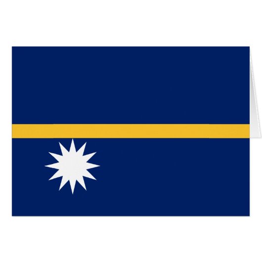 Nauru Flag (Voorkant Horizontaal)