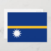 Nauru Flag Briefkaart (Voorkant / Achterkant)