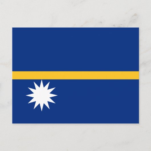 Nauru Flag Briefkaart (Voorkant)