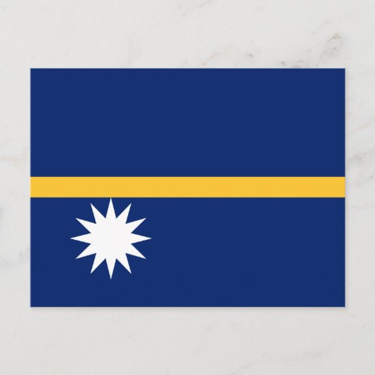 Nauru Flag Briefkaart (Voorkant)