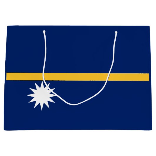 Nauru Flag Groot Cadeauzakje (Voorkant)
