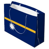 Nauru Flag Groot Cadeauzakje (Achterkant Gekanteld)