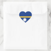 Nauru Flag Hart Sticker (Tas)