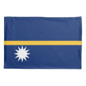 Nauru Flag Kussensloop (Achterkant)
