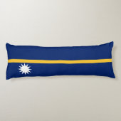 Nauru Flag Lichaamskussen (Achterkant)