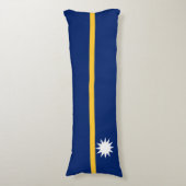 Nauru Flag Lichaamskussen (Voorkant Verticaal)