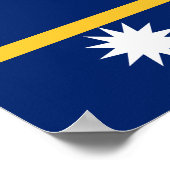 Nauru Flag Poster (Hoek)