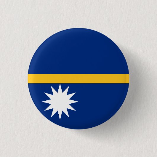 Nauru Flag Ronde Button 3,2 Cm (Voorkant)