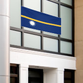 Nauru Flag Spandoek (Buitenkant Gebouw)