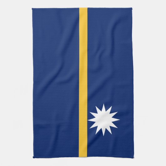 Nauru Flag Theedoek (Verticaal)