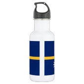 Nauru Flag Waterfles (Achterkant)