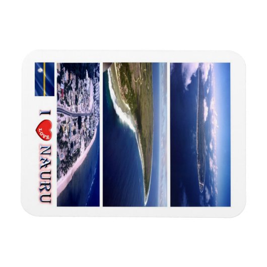 Nauru - I Love - Magnet (Horizontal)