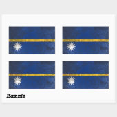 Nauru Rechthoekige Sticker (Vel)