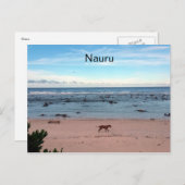 nauru-strandhond briefkaart (Voorkant / Achterkant)