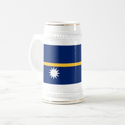 Nauru vlag bierpul (Voorkant links)