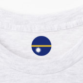 Nauru vlag labels (Aangebracht)