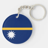 Nauru vlag sleutelhanger (Achterkant)