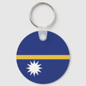 Nauru vlag sleutelhanger (Voorkant)