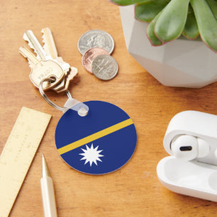 Nauru vlag sleutelhanger