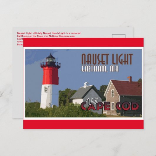 Nauset Light  Briefkaart (Voorkant / Achterkant)