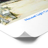 Nauset Light Conferering met de maan Poster (Hoek)