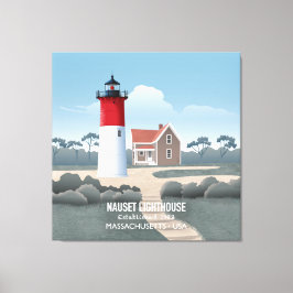 Nauset Lighthouse Canvas Afdruk