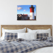 Nauset Lighthouse Canvas Afdruk (Insitu (Slaapkamer))