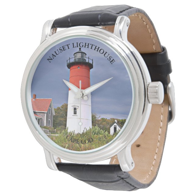 Nauset Lighthouse, Cape Cod, Massachusetts eWatch Horloge (Gekanteld)