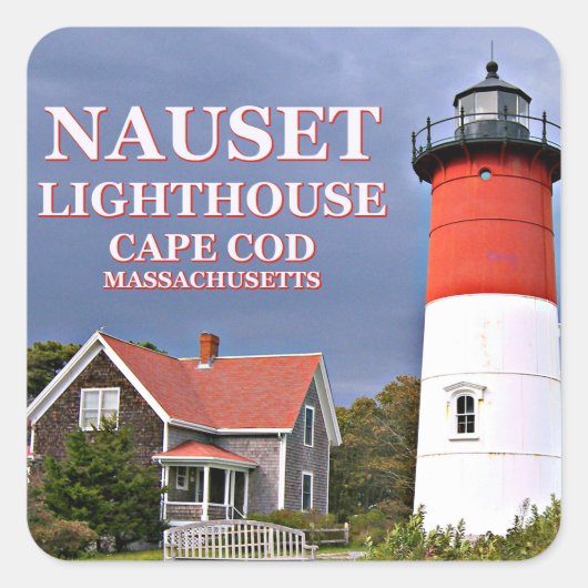 Nauset Lighthouse, Cape Cod, Massachusetts Sticker (Voorkant)