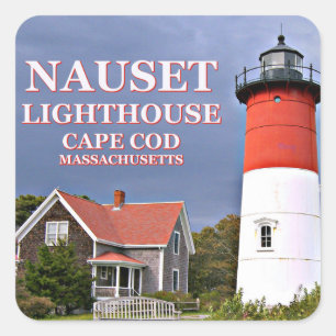 Nauset Lighthouse, Cape Cod, Massachusetts Sticker