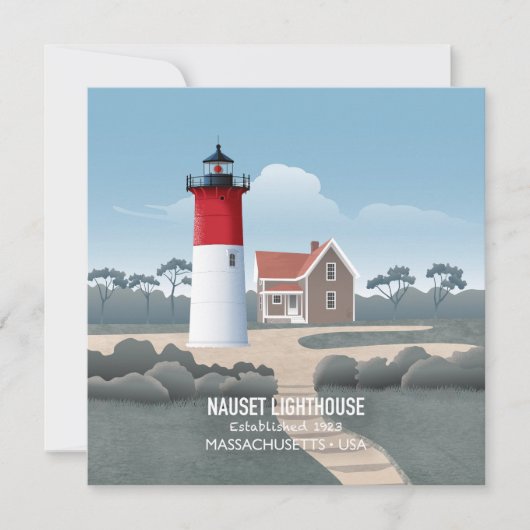 Nauset Lighthouse Kaart (Voorkant)