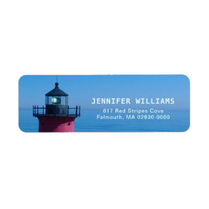 Nauset Lighthouse Return-adres Etiket