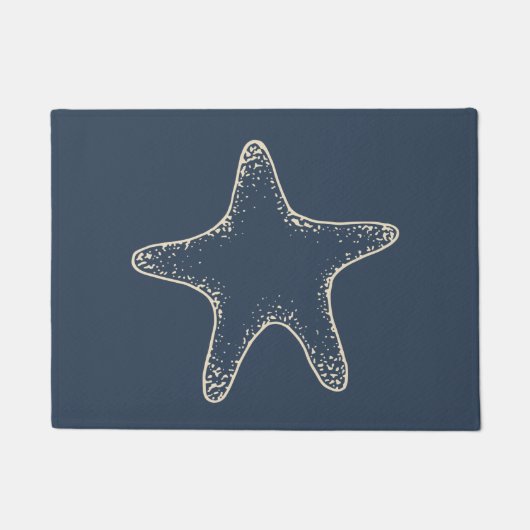 Naute Poisson Starfish Porte tapis Mat Cadeau (Devant)