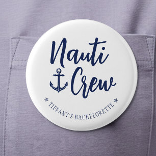 Nauti Bemanning Anker Zeemans Afscheidsceremonie v Ronde Button 3,2 Cm