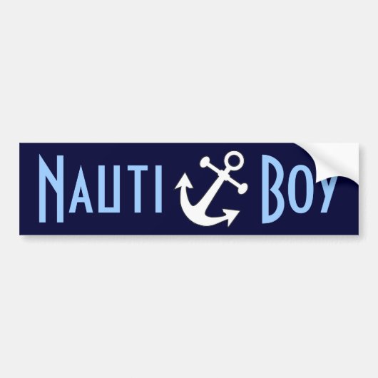 Nauti Boy Bumpersticker (Voorkant)