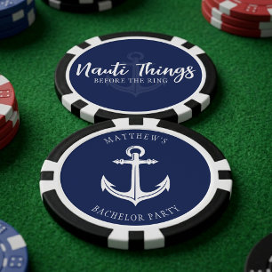 Nauti Dingen Voor de Ring Anker Vrijgezellenfeest Poker Chips