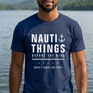 Nauti Dingen Voor de Ring Bachelorfeest Anker T-shirt