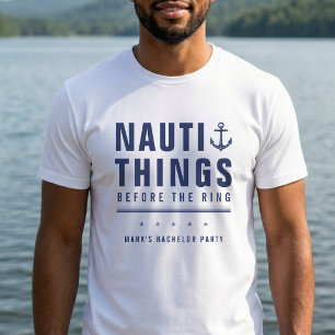Nauti Dingen Voor de Ring Bachelorfeest Anker T-shirt