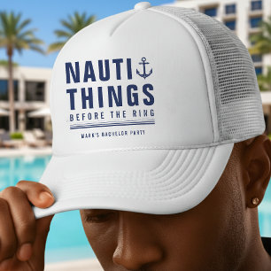 Nauti Dingen Voor de Ring Verlovingsfeest Anker Trucker Pet