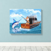 NAUTI GIRL CANVAS AFDRUK (Insitu (Houten vloer))